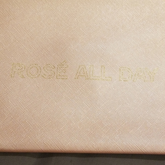 💕MADISON WEST💕 Rose All Day Pink Shimmer Clutch - Picture 7 of 8